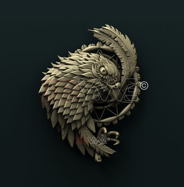 HAWK DREAMCATCHER 3D STL 3DWave